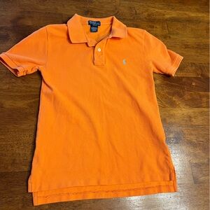 Polo Ralph Lauren Vibrant Orange Polo size medium 10-12 100% cotton